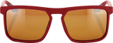 100% Renshaw Glasses - Soft Tact Crimson - Bronze Lens 61038-392-73