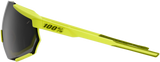 100% Racetrap Sunglasses - Soft Tact Banana - Black Mirror Lens 61037-004-61