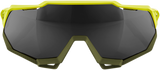 100% Speedtrap Sunglasses - Soft Tact Banana - Black Mirror Lens 61023-004-61