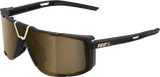 100% Eastcraft Sunglasses - Soft Tact Black - Soft Gold Mirror Lens 61045-258-01