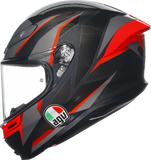 AGV K6 S Helmet - Slashcut - Black/Gray/Red - 2XL 21183950020142X