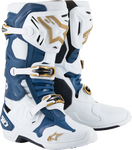 ALPINESTARS Arlington LE Tech 10 Boots - White/Blue/Gold - US 10 2010020-262-10