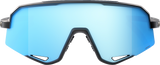 100% Slendale Sunglasses - Matte Black - HiPER Blue Multilayer Mirror Lens 60057-00003