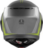 AGV Streetmodular Helmet - Resia - Matte Gray/Black/Yellow Fluo - Small 2118296002007S