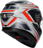 AGV K3 Helmet - Space - Matte White/Red Fluo - Medium 2118381004-020-M