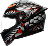 AGV K1 S Helmet - Lyzard - Matte Black/Gray/Red - Large 2118394003-044-L