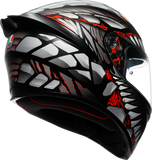 AGV K1 S Helmet - Lyzard - Matte Black/Gray/Red - Large 2118394003-044-L