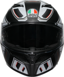 AGV K3 Helmet - Rivia - Matte Black/White - Large 2118381004-019-L