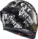 Exo R1 Air Full Face Helmet Blackletter Black Sm