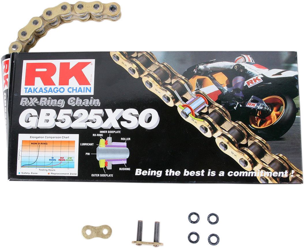 取寄せ RK GB 525 XSO - Chain - 110 Links GB525XSO-110 #DRAG