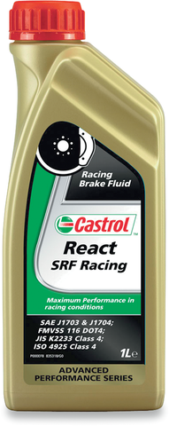 CASTROL React SRF Brake Fluid - 16.9 U.S. fl oz. 15AFA4