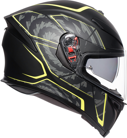 AGV K5 S Helmet - Tornado - Black/Yellow Fluo - MS 210041O2MY00406