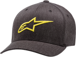 ALPINESTARS Ageless Curve Hat - Charcoal/Hi Vis Yellow - Large/XL 1017810101955LX