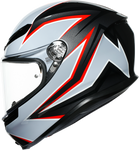 AGV K6 Helmet - Flash - Black/Gray/Red - Small 216301O2MY01005