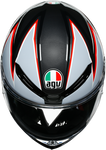 AGV K6 Helmet - Flash - Black/Gray/Red - Small 216301O2MY01005