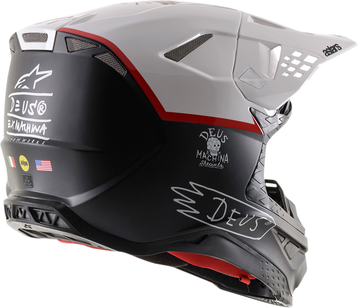 deus motorcycle helmet ALPINESTARS Supertech M8 - Ex Machina - MIPS A020100024 MaxxCloud Small Canvas Backpack Color:Black-Swingarm