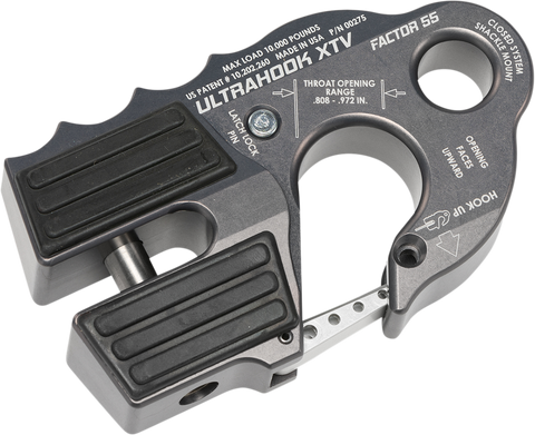 FACTOR 55 UltraHook XTV Winch Hook - Gray 00275-06