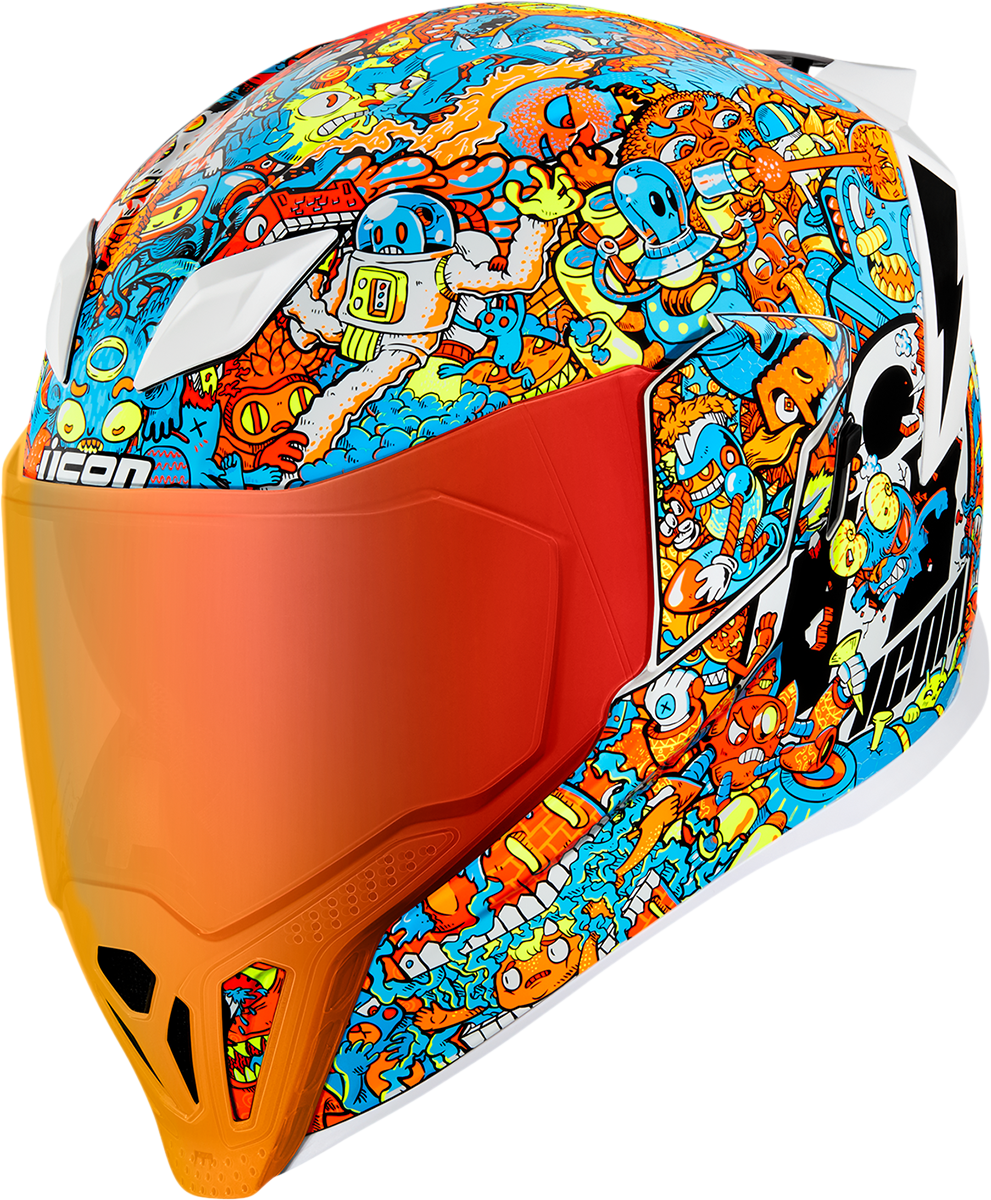 ICON Airflite™ Helmet - ReDoodle - MIPS® - White