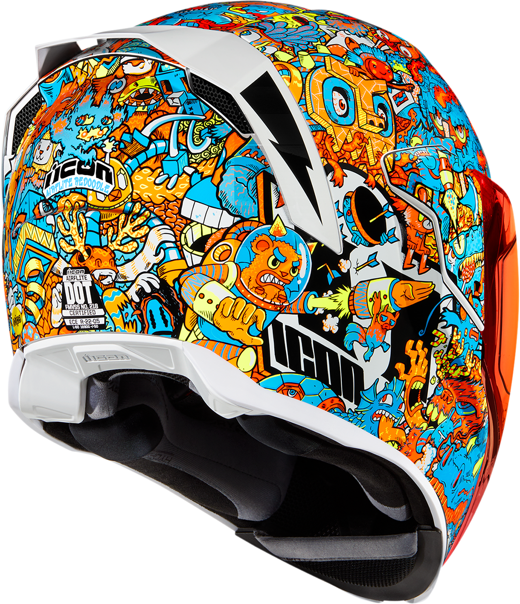 ICON Airflite™ Helmet - ReDoodle - MIPS® - White