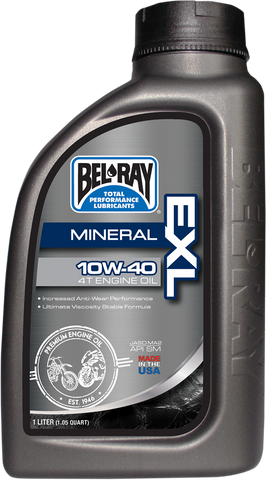 BEL-RAY EXL 4T Mineral Oil - 10W-40 - 1 L 99090-B1LW