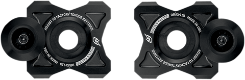 DRIVEN RACING Axle Block Sliders - Kawasaki - Black DRAX-113-BK