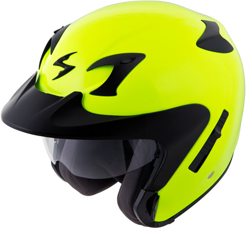 Exo Ct220 Open Face Helmet Neon Lg