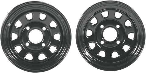 ITP Delta Steel Wheel - Front/Rear - Black - 12x7 - 4/110 - 4+3 1221753014