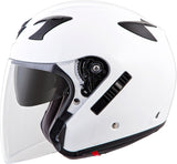 Exo Ct220 Open Face Helmet Gloss White Lg