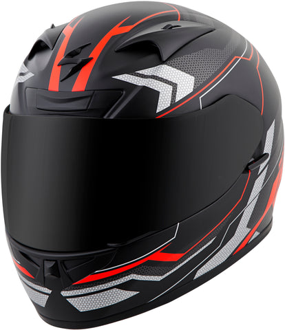 Exo R710 Full Face Helmet Transect Red Lg
