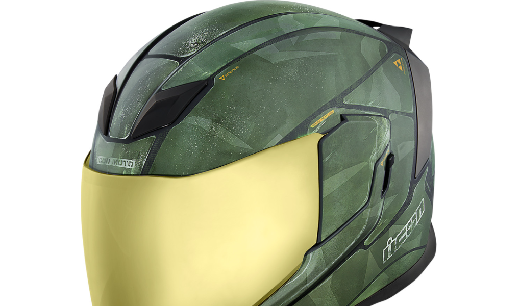 ICON Airflite™ Helmet - Battlescar 2 - Green ICON Airflite™ Helmet - Battlescar 2 - Green