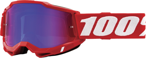 Accuri 2 Goggle Neon Red Mirror Red/Blue Lens