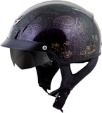 Exo C110 Open Face Helmet Azalea Black/Gold 2x