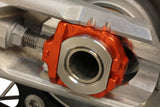 WORKS 17-263 Axle Blocks Elite KTM/Hus Orange
