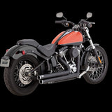 Vance & Hines 47341 Big Shots Staggered PCX Full System Exhaust, Black, 2018–2022 Harley-Davidson Softail