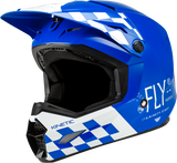 FLY RACING Large Kinetic Lite Rival Helmet Gloss Blue/White 73-3475L