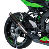 Hotbodies MGP Growler Slip-On Exhaust with Carbon Fiber Can for Kawasaki Ninja ZX-4RR