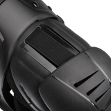 EVS Axis Sport Knee Brace Pair, Black/Black/Grey, Large, Part Number AXISS-BK/GY-LP