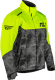 Fly Racing Youth SNX Pro Jacket Hi Vis/Black YM - Weatherproof Snowboarding Jacket with Removable Liner