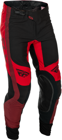 Fly Racing Lite Pants Black/Red Size 30 – Lightweight Motorcycle Riding Gear with Advanced Protection