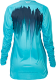 Fly Racing Women's Lite Jersey Aqua/Navy/White Medium - Lightweight Performance Riding Apparel