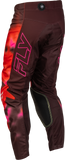 Fly Racing Kinetic Blur Pants Red/Maroon, Size 34 – Part 380-43234