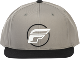 Fly Racing Fly Half Wing Hat Grey – Adjustable Snapback Cap with Curved Bill