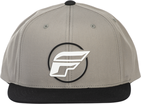Fly Racing Fly Half Wing Hat Grey – Adjustable Snapback Cap with Curved Bill