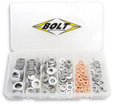 BOLT 2008-DPW Drain Plug Washer Assortment Kit, M6-M14 Copper and Aluminum