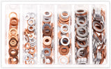 BOLT 2008-DPW Drain Plug Washer Assortment Kit, M6-M14 Copper and Aluminum