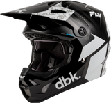 Fly Racing Formula CP DBK Helmet Black/White/Grey Small 73-0064S