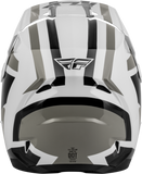FLY Racing Kinetic Sync Helmet White/Black/Grey, Small, Part Number 73-2001S