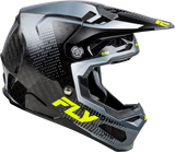 FLY RACING 2X Formula S Carbon Protocol Helmet Black Carbon/Grey/Hi Vis 73-44642X