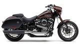 COBRA 6520B 909 Twins 4-Inch Black Slip-On Mufflers for Harley-Davidson FLSB Softail Sport Glide