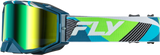 FLY RACING Zone Elite Retro Goggle, Green, Model 37-51922